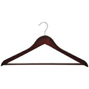 （まとめ） ニーズ 木製ハンガーアンティークブラウン 1箱（10本） 【×5セット】 ds-2540424 木製ハン..