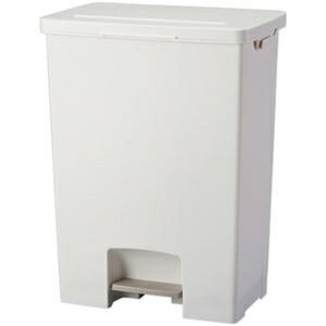 (まとめ) アスベル エバン ペダルペール 45Lワイド ホワイト A6006 1台 【×5セット】 ds-2540498 45L ワイド フタ ポリ袋止め ペダル PP スチール クロームメッキ 時 同梱不可 出荷目安