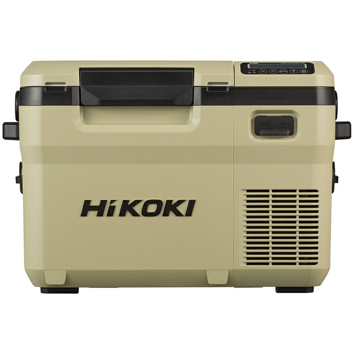 HiKOKI（日立工機） 14.4/18V コードレス コンパクトサイズ冷温庫 3電源対応 -18℃～60℃ 17段階温度設定 蓄電池1個付き ACアダプタ 車載用DCコード付き サンドベージュ [KH10] UL18DD(XMBZ)