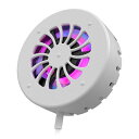日本トラストテクノロジー マグネットファンチャージャー ホワイト JTMAGFAN-WH【納期目安:1週間】 マグネット 冷却FAN ワイヤレス充電器 Magsafe非対応 急速充電 クーリングFAN イルミネーション RGB-LED ゲーミングPC Type-C PD対応 無線充電 Qi対応 中国製 保証期間(2)