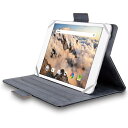 エレコム タブレットケース カバー 汎用 7〜8.4インチ ソフトレザー 手帳型 マグネット 3アングル ブラック TB-08HPG3LBK(2)