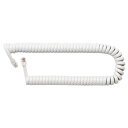 ミヨシ 【10個セット】 受話器用カールコード 0.3m ストレート結線 白 DC-J403S/WHX10【納期目安:1週間】 電話機用アクセサリー RoHS指...