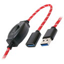 ミヨシ 【5個セット】 ON OFFスイッチ付USB延長ケーブル 1.5m USB-EXS3015/RDX5【納期目安:1週間】 USB延長ケーブル OFFスイ...