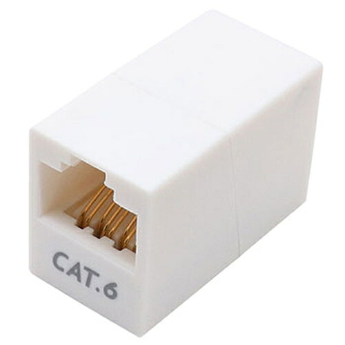 【5個セット】 LAN中継アダプタ CAT6 マグネット付 ミヨシ CAR-866MX5【納期目安：1週間】 マグネット ..