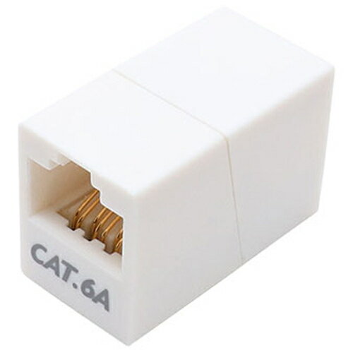 【5個セット】 LAN中継アダプタ Cat.6A対応 マグネット付 ミヨシ CAR-866AMX5【納期目安：1週間】 ギガ..