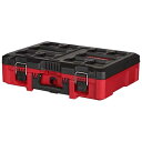 【当日出荷】ミルウォーキー PACKOUT(TM) ツールボックス Mサイズ 48-22-8424 耐衝撃性 IP65防水性 金属補強