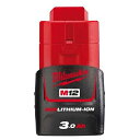 ミルウォーキー M12(TM) 3.0AHバッテリー M12B3JP【納期目安:1週間】 リチウムイオン電池 高性能 充電器対応 信頼性 長寿命 互換性 便利 ...