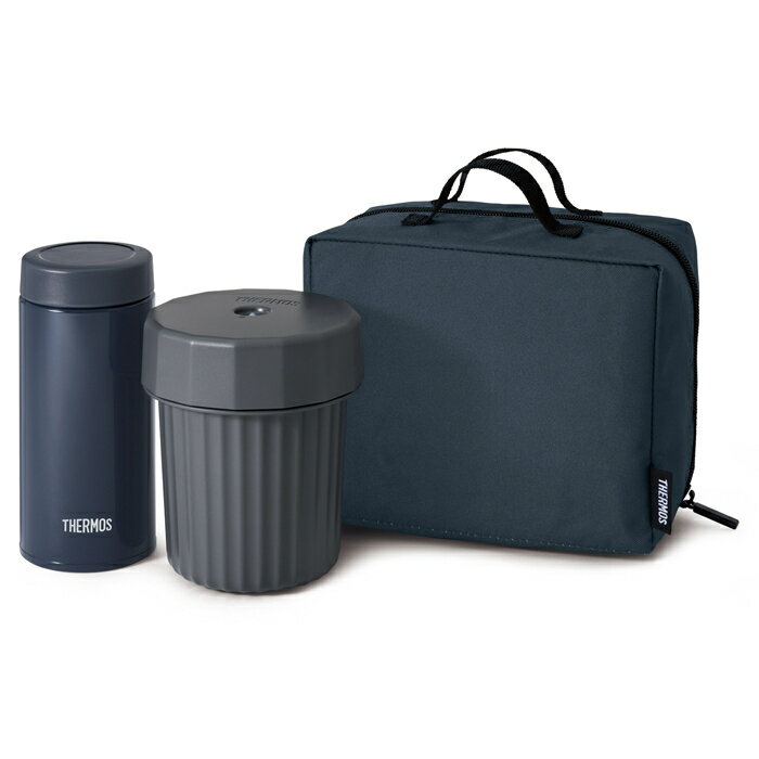 ヌードルコンテナー ネイビー 保温弁当箱 サーモス JEC-1000-NVY スープジャー 断熱構造 保冷効力 ステ..