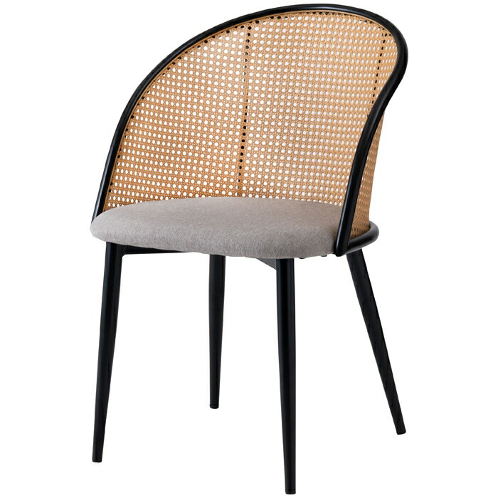 東谷（あづまや） チェア TOE-127BE ラタン調 ファブリック スチール スタイリッシュ デザイン サイズ ..