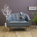 ペット用 ベッド ソファ 犬用 猫用 RILI リリ GY グレー ペット用品【代引不可】 ds-2548779 ペット用品 PVC生地 肘置き ウレタン 不可