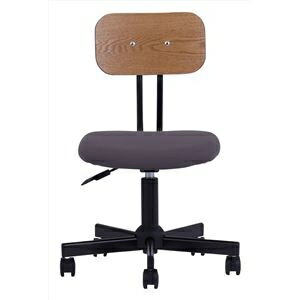 デスクチェア グレー 肘なし キャスター付き パソコンチェア パーソナルチェア 学習椅子 勉強椅子 ゲッ..