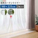 楽天タンタンショップホームテイスト 断熱カーテンライナー 100×225cm 2枚 （クリア） SH-25-DNT225-CL