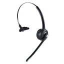 エレコム ワイヤレス ヘッドセット 片耳 Bluetooth マイク付き オーバーヘッドタイプ マルチポイント対応 ブラック LBT-HSOH13BK(2)