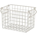 不二貿易 【メーカー在庫限り品】スタッキングワイヤーバスケット WH 26x18x18 J160385(ホワイト)【6個セット】 FJ-26687 スタッキング...