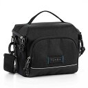 テンバ Skyline v2 10 Shoulder Bag ブラック V637-782【納期目安:1週間】 TENBA ショルダーバッグ カメラバッグ 撥水性 耐久性 YKKジッパー ミラーレスカメラ デジタル一眼レフ アクセサリー収納 軽量 300Dファブリック ストラップ 内側ポケット メモリカード バッテリー