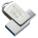 オーム電機 USBメモリー 128GB TypeC&TypeA対応 PC-MC128G-S USBメモリ TypeC 高速データ転送 USB3.2Gen1 Ty...