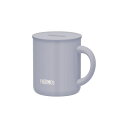 【12個セット】サーモス真空断熱マグカップ280ml1個(アッシュブルー) 2217625 サーモス マグカップ 真空断熱 フタ付き ハンドル付き ステンレス製...