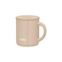 【12個セット】サーモス真空断熱マグカップ280ml1個(ベージュ) 2217626 サーモス マグカップ 真空断熱 ステンレス フタ付き ハンドル付き 280...
