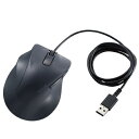 エレコム 有線マウス 静音 5ボタン 左手専用 抗菌 Mサイズ EX-G ブラック M-XGM31UBSKBK(2)