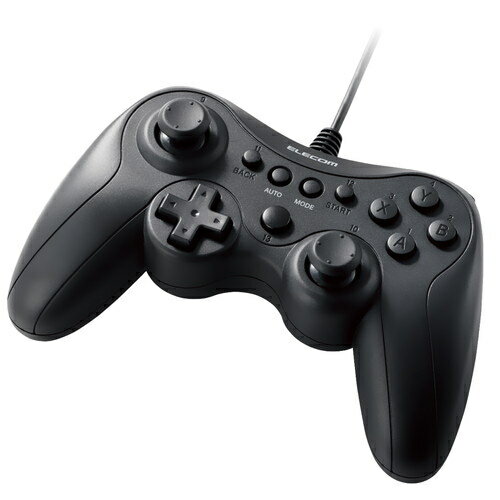 エレコム ゲームパッド PCコントローラー USB接続 Xinput Xbox系ボタン配置 13ボタン 連射 軽量 ブラック JC-GP20XBK エレコム ゲームパッド PCコントローラー USB接続 Xinput Xbox系ボタン配置 13ボタン 連射 軽量 ブラック JC-GP20XBK