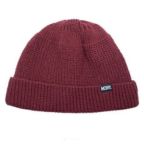 マクバリー 【BEANIE(ビーニー)】 M WATCH CAP ワイン ワイン MCBRY72911【納期目安：1週間】