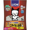 (まとめ)ニオイをとる砂 7歳以上 鉱物タイプ 5L【×3セット】 (猫砂) ds-2550314 猫砂 消臭力 長時間消臭 トリプル消臭成分 清潔 固め 乾燥 保管 安全 接触注意