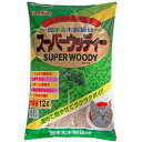 (まとめ)ファインキャット スーパーウッディー 12L【×2セット】 (猫砂) ds-2551871 猫砂 木製 高吸収性 経済的 燃やせる 香料 日本製 猫ト...