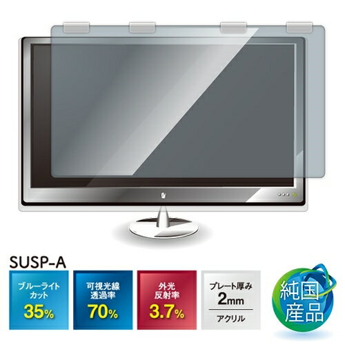 光興業 ブルーライトカットフィルター 吊り下げ SUSP-A 18.5〜19.5 クリア SUSP-1819A ブルーライトカ..