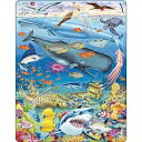 海の生き物・サバンナの動物パズル セット ds-2553707 パズル 海の生き物 サバンナの動物 カラフル 子供 教育 ラーセン おもちゃ アフリカ