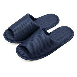 (まとめ) 洗えるメッシュスリッパM ネイビー 【×2セット】 ds-2554155 洗えるメッシュスリッパ 歩きや..