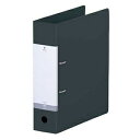 (まとめ) D型リングファイル A4S 黒 G2280-24 【×5セット】 ds-2554342 LIHITLAB ポリプロピレン 650枚収納 三角ポケット...