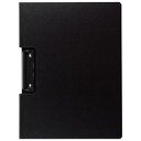 (まとめ) クリップファイル FB-2026 A4S ブラック 【×5セット】 ds-2554371 発泡PP素材 便利 安心 軽量 ストッパー オフィス用品 ...