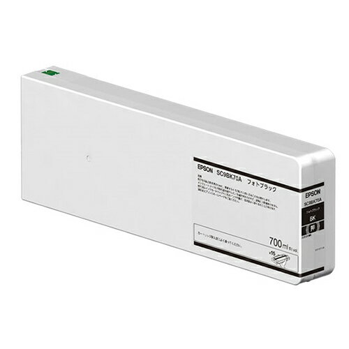 インクカートリッジ(フォトブラック/700ml) エプソン SC9BK70A インクカートリッジ フォトブラック 700ml SC9BK70 仕様変更 インク 高品質 プリンター カラトリッジ プロ仕様