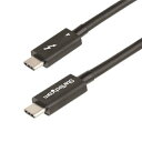 StarTech Thunderbolt 4ケーブル/50cm/4K8K 60hz/40Gbps/100W PD/Intel Thunderbolt認証取得/USB4、Thunderbolt 3、USB 3.2、USB Type-C、DisplayPort互換/サンダーボルト 高速データ転送 モニター出力 TBLT4MM50CM 4ケーブル 40Gbps 8K60Hz USB Power Delivery(2)