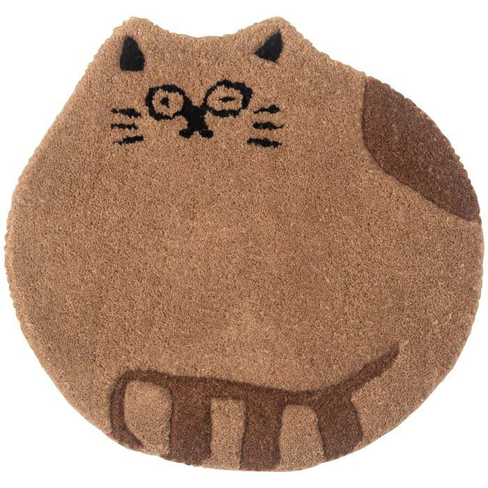 Rakuten - アニマルシートクッション 東谷（あづまや） FAB-012A キャット オウル シープ ベアー ネコ 猫 にゃんこ フクロウ 梟 ヒツジ 羊 クマ 熊 かわいい シートクッション クッション 椅子 快適 アニマル 動物 アニマル柄 ダイカット おしゃれ 個性的 癒し コンパクト ふわふわ