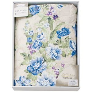 西川 羽毛肌布団 ブルー 7360-065 ds-2559611 吸湿性 保温性 軽量 暖かい 家庭洗濯可 中国製