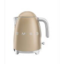 Smeg 電気ケトル【正規品】おしゃれなイタリア製(1.7L) シャンパンマット KLF03CHMJP【納期目安：1週間】