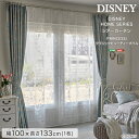 ホームテイスト DISNEY/ディズニー シアーカーテン 100×133cm×1枚【PRINCESS/Classic beauty voile プリンセス/クラッシックビューティーボイル】(ホワイト) SH-26-PCB133-WH