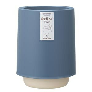 岩崎工業 ホールドカン ラウンド 7L ネイビー L-1041 ds-2567362 ゴミ袋 2層構造 ポリエチレン 追加(3)