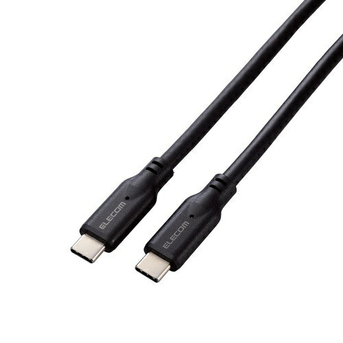 エレコム タイプCケーブル (Type-C to C) 0.5m PD 100W USB10Gbps準拠 【MacBook Pro iPad iPhone 等対応】ブラック【メール便での発送商品】 MPA-CC1G05BK