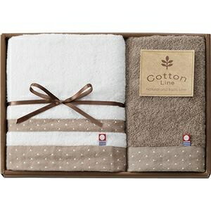 【5セット】 コットンライン 今治産フェイスタオル&ハンドタオル L9030514X5 ds-2568003 コットンタオ..