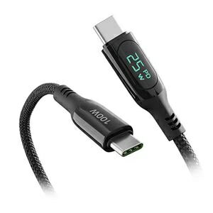 FlukeForest 充電と同時に電力測定 USB-CtoC PD100W対応 ディスプレイ付超高速ケーブル 1.2m VA-221 ds..