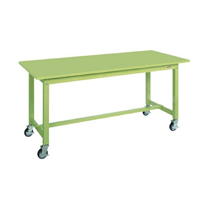 サカエ 中量作業台KTタイプ(移動式) KT593SB 中量作業台 移動式 ベストセラー 耐荷重 スチール天板 RoHS10対応 作業効率UP 丈夫 使いやすい 組み立て簡単 グリーンカラー 作業スペース拡大 プロ仕様 軽量設計 多目的利用 耐久性抜群 作業環境向上 キャスター付き 信頼性高