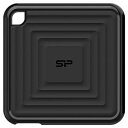 シリコンパワー ポータブルSSD 960GB SP960GBPSDPC60CK ds-2569560 耐衝撃設計 USB 10Gbps 外付け 転送速度540MB/s 外形寸法80mm 3年間保証 ブラック(2)