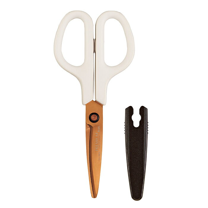 フィットカットカーブ プレミアムチタン(アイボリー)(FCC-175STN) プラス 35654 チタンコート 3D設計刃 ベルヌーイカーブ刃 低反発グリップ ...