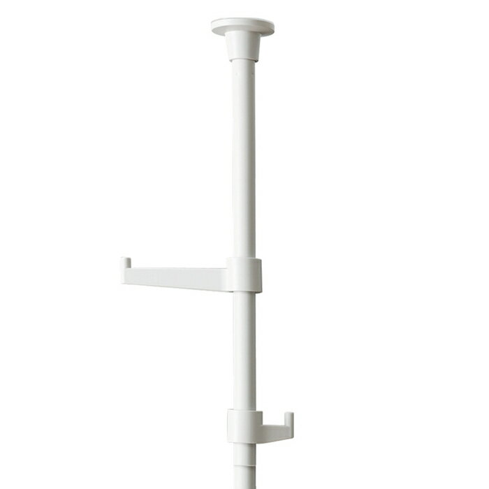 ホームテイスト つっぱりポールハンガー フック大小2個セット (ホワイト) SH-29-TTN2 ポールハンガー フックセット 収納アイテム インテリア 便利グッズ 収納ソリューション 収納ハンガー 省スペース 軽量 耐久性