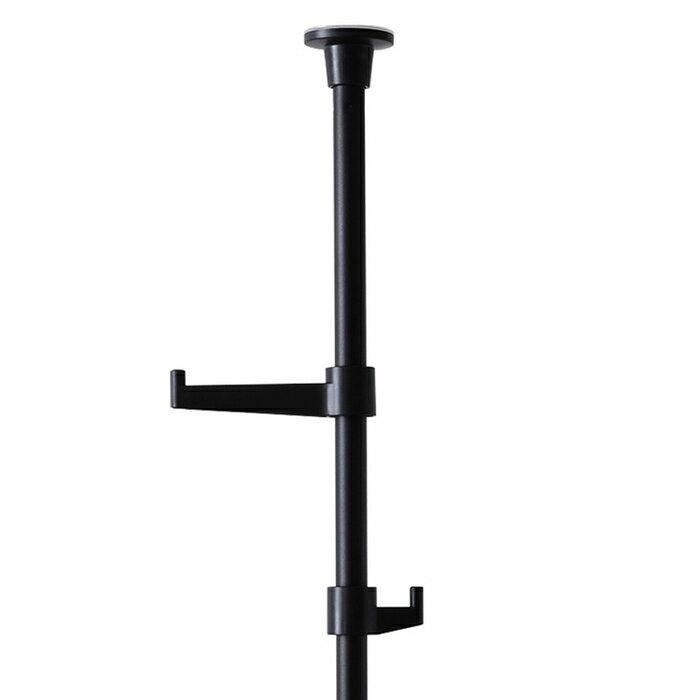 ホームテイスト つっぱりポールハンガー フック大小3個セット (ブラック) SH-29-TTN3 フック ポール ハ..