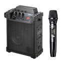 サンワサプライ ワイヤレスマイク付き拡声器スピーカー(バッテリー内蔵・ワイヤレスマイク1本対応) MM-SPAMP17 ワイヤレスマイク 拡声器 バッテリー内蔵...