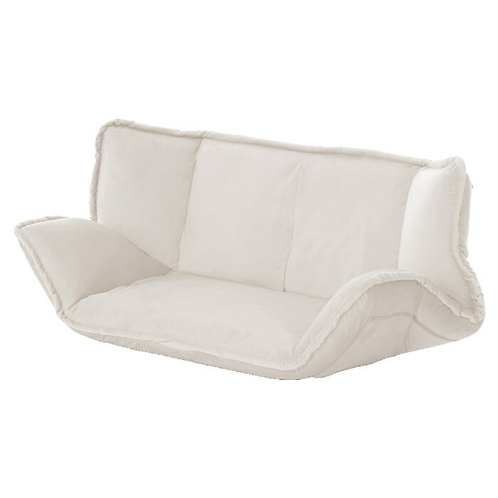 ホームテイスト 大人かわいいインテリア マルチリクライニングローソファ【Chammy -チャミー-】(アイボリー) SH-07-OKMRS 大人かわいい インテリア マルチリクライニング ローソファ Chammy アイボリー クッション性 ウレタン 万能ソファ