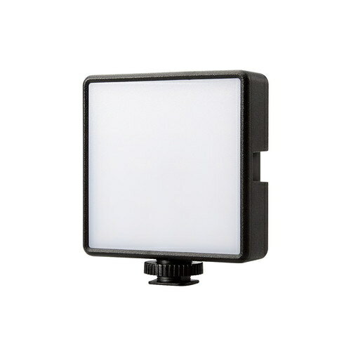 エレコム 撮影用ライト LEDビデオライト 四角形8×8cm 5段階調光 USB充電式 2000mAh ブラック DE-L05BK エレコム 撮影用ライト LEDビデオライト 四角形8×8cm 5段階調光 USB充電式 2000mAh ブラック DE-L05BK